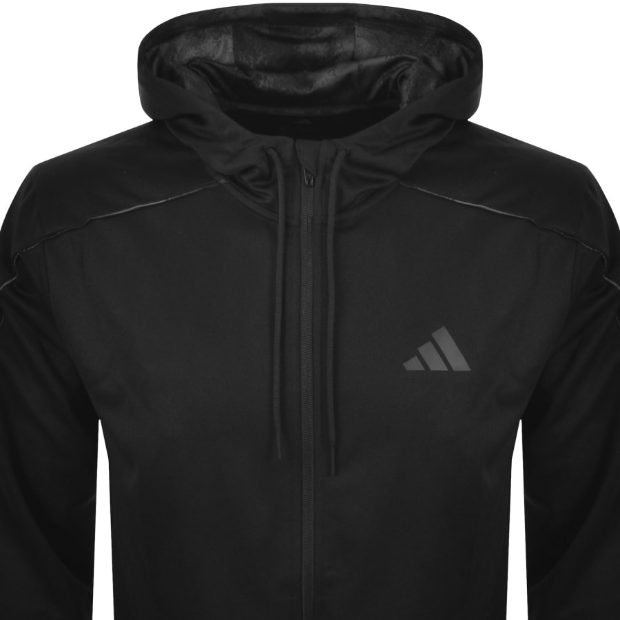  ブラック ジップアップニットジャージ S adidas Sportswear Full Zip
